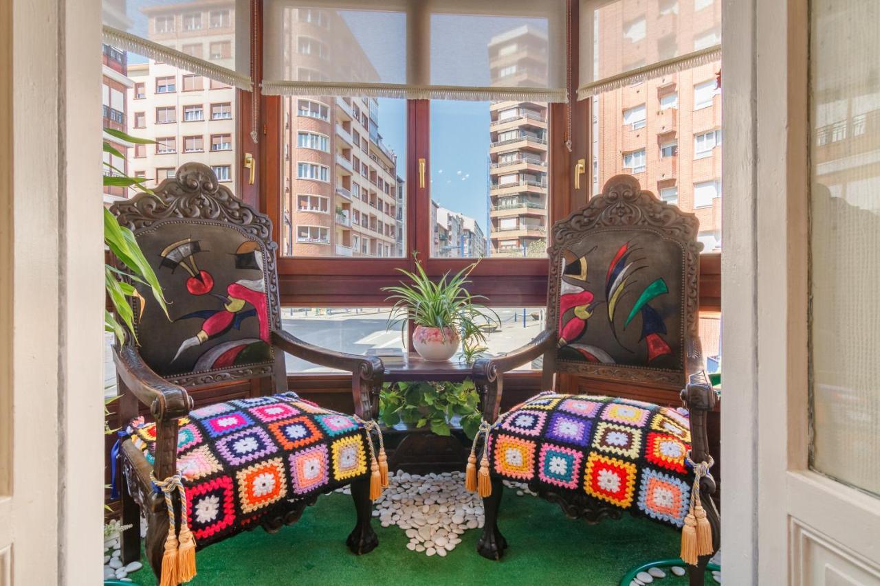 Апартаменты Amplio Y Elegante Con Diseno Vintage Португалете Экстерьер фото